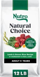 Nutro Natural Choice Adult Lamb & Brown Rice Recipe Dry Dog Food, 12-lb bag