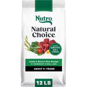 Nutro Natural Choice Adult Lamb & Brown Rice Recipe Dry Dog Food, 12-lb bag