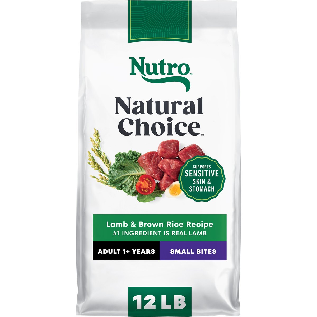 Nutro Natural Choice Adult Small Bites Lamb & Brown Rice Recipe Dry Dog Food, 12-lb bag
