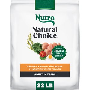 Nutro Natural Choice Adult Chicken & Brown Rice Recipe Dry Dog Food, 22-lb bag