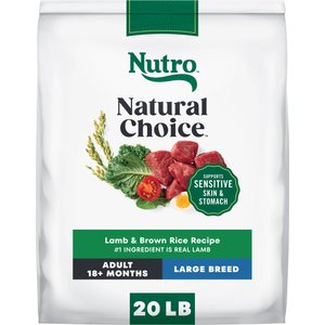 Nutro Natural Choice Adult Large Breed Lamb & Brown Rice Recipe Dry Dog Food, 20-lb bag