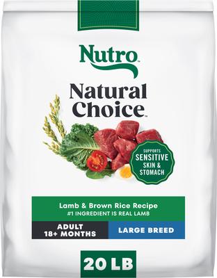 Nutro Natural Choice Adult Large Breed Lamb & Brown Rice Recipe Dry Dog Food, 20-lb bag