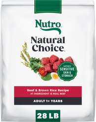 Nutro Natural Choice Adult Beef & Brown Rice Recipe Dry Dog Food, 28-lb bag
