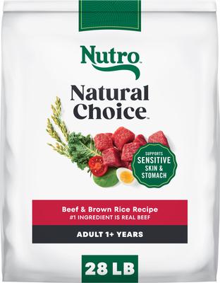Nutro Natural Choice Adult Beef & Brown Rice Recipe Dry Dog Food, 28-lb bag