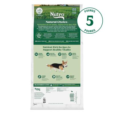 Show full view: Nutro Natural Choice Senior Small Breed Chicken & Brown Rice Recipe Dry Dog Food, 5-lb bag slide 3 of 11