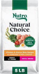 Nutro Natural Choice Adult Small Breed Chicken & Brown Rice Recipe Dry Dog Food, 5-lb bag