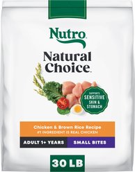 Nutro Natural Choice Adult Small Bites Chicken & Brown Rice Recipe Dry Dog Food, 30-lb bag