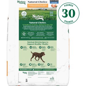 Nutro Natural Choice Adult Large Breed Chicken & Brown Rice Recipe Dry Dog Food, 30-lb bag