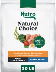 Nutro Natural Choice Adult Large Breed Chicken & Brown Rice Recipe Dry Dog Food, 30-lb bag