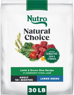 Nutro Natural Choice Adult Large Breed Lamb & Brown Rice Recipe Dry Dog Food, 30-lb bag