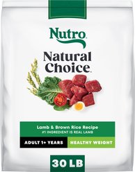 Nutro Natural Choice Adult Healthy Weight Lamb & Brown Rice Recipe Dry Dog Food, 30-lb bag