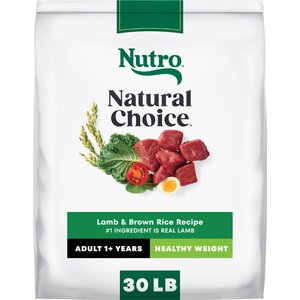 Nutro Natural Choice Adult Healthy Weight Lamb & Brown Rice Recipe Dry Dog Food, 30-lb bag