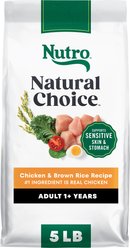 Nutro Natural Choice Adult Chicken & Brown Rice Recipe Dry Dog Food, 5-lb bag