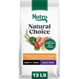 Nutro Natural Choice Adult Small Bites Chicken & Brown Rice Recipe Dry Dog Food, 13-lb bag