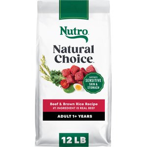 Nutro Natural Choice Adult Beef & Brown Rice Recipe Dry Dog Food, 12-lb bag