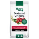 Nutro Natural Choice Adult Beef & Brown Rice Recipe Dry Dog Food, 12-lb bag