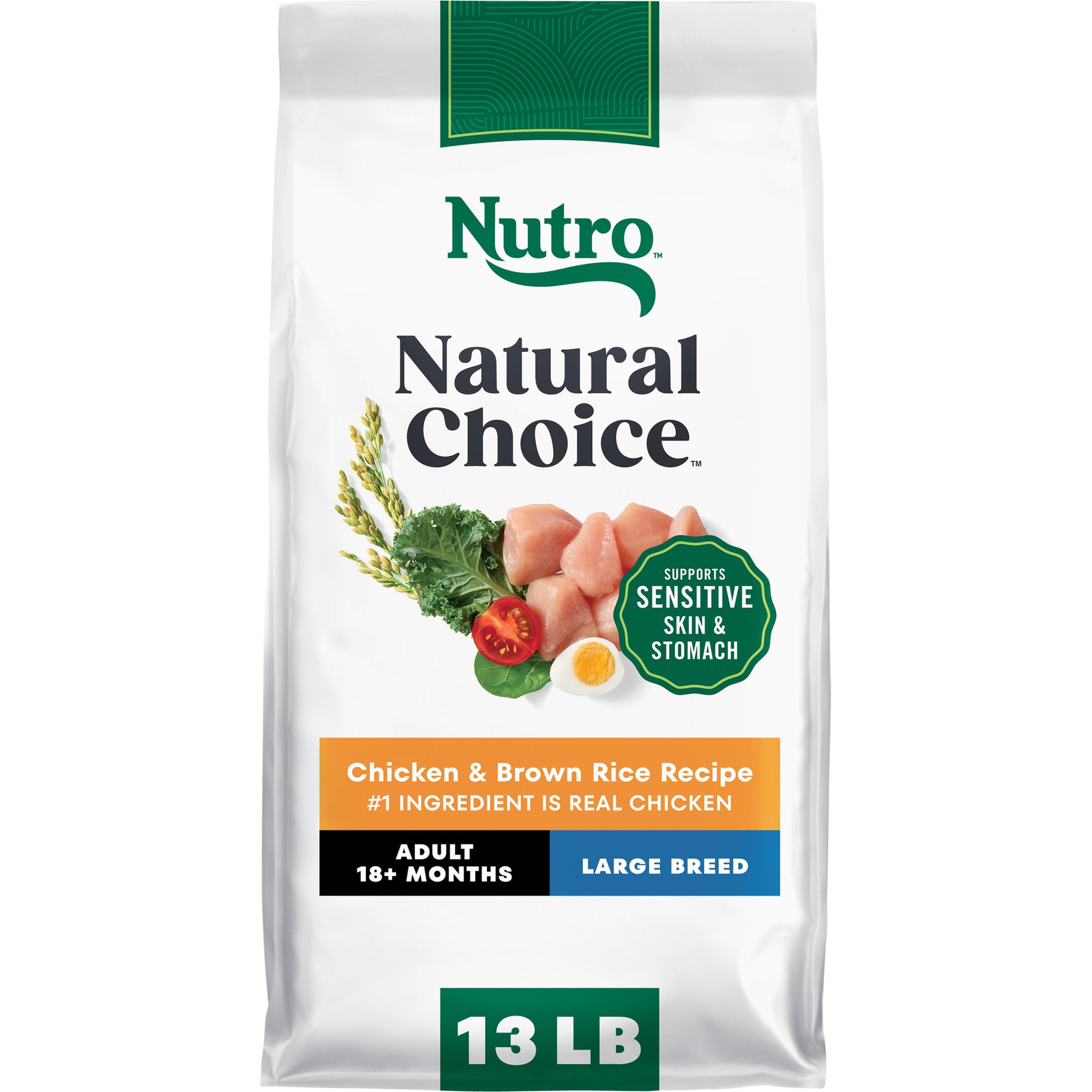Nutro Natural Choice Adult Large Breed Chicken & Brown Rice Recipe Dry Dog Food, 13-lb bag