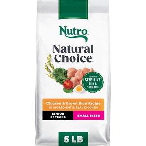 Nutro Natural Choice Senior Small Breed Chicken & Brown Rice Recipe Dry Dog Food, 5-lb bag