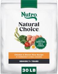 Nutro Natural Choice Senior Chicken & Brown Rice Recipe Dry Dog Food, 30-lb bag