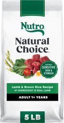 Nutro Natural Choice Adult Lamb & Brown Rice Recipe Dry Dog Food, 5-lb bag
