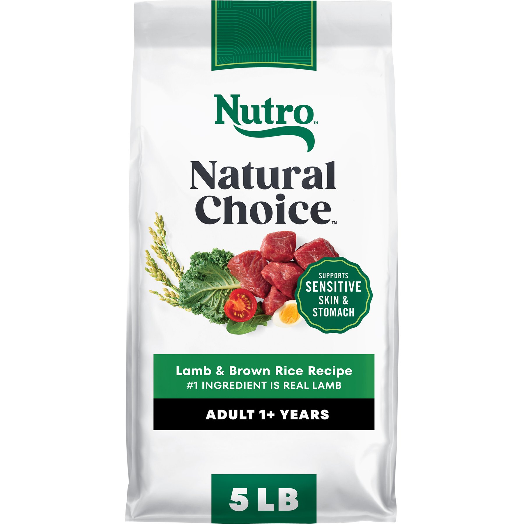 Nutro Limited Ingredient Diet Adult Lamb & Rice Dry Dog Food, 5-lb bag