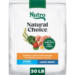 Nutro Natural Choice Puppy Large Breed Chicken & Brown Rice Recipe Dry Dog Food, 30-lb bag