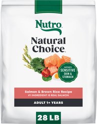 Nutro Natural Choice Adult High Protein Salmon & Brown Rice Recipe Dry Dog Food, 28-lb bag