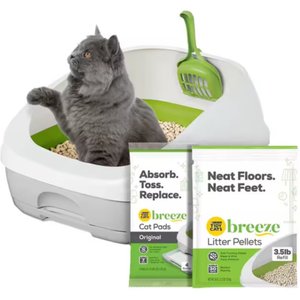 Tidy Cats Breeze Cat Litter Box System, Unscented Cat Litter Pads