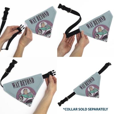 Show full view: Buckle-Down Disney Toy Story Buzz Lightyear Way Beyond Pose Dog Bandana slide 6 of 6