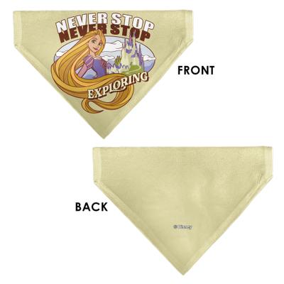 Show full view: Buckle-Down Disney Rapunzel Never Stop Exploring Castle Pose Dog Bandana slide 3 of 6
