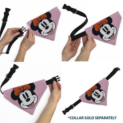 Show full view: Buckle-Down Disney Minnie Mouse Smiling Face Close Up Dog Bandana slide 6 of 6