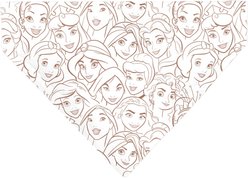 Buckle-Down Disney Disney Princess Faces Stacked Dog Bandana