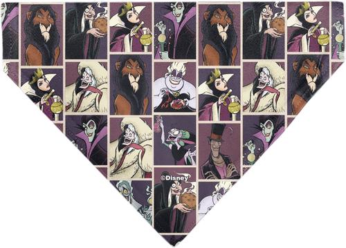 Show full view: Buckle-Down Disney Disney Villains Pose Blocks Dog Bandana slide 3 of 7
