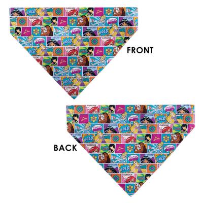 Show full view: Buckle-Down Disney Disney Princess Pose & Quote Pop Art Blocks Dog Bandana slide 3 of 6