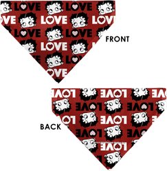 Buckle-Down Valentine's Day Betty Boop Love Text & Face Dog Bandana slide 2 of 6