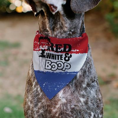Show full view: Buckle-Down Betty Boop Red White & Boop Pose Americana Stripe Dog Bandana slide 5 of 7