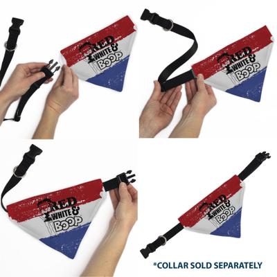 Show full view: Buckle-Down Betty Boop Red White & Boop Pose Americana Stripe Dog Bandana slide 7 of 7