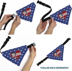 Buckle-Down Valentine's Day Betty Boop Usa Heart Pose Polka Dot Face Dog Bandana slide 2 of 6