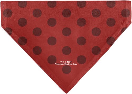 Show full view: Buckle-Down Betty Boop Face & Text Polka Dot Dog Bandana slide 2 of 6