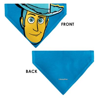 Show full view: Buckle-Down Disney Toy Story Woody Pop Art Face Close Up Dog Bandana slide 4 of 7