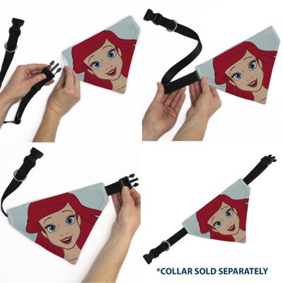 Show full view: Buckle-Down Disney The Little Mermaid Ariel Face Close Up Dog Bandana slide 6 of 6