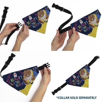 Show full view: Buckle-Down Disney Beauty & the Beast Belle Dancing Pose Dog Bandana slide 6 of 6