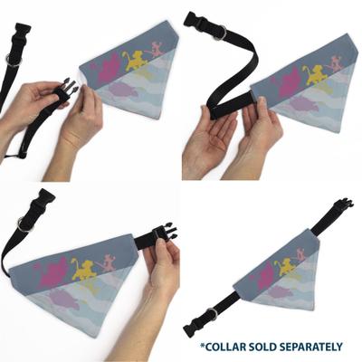 Show full view: Buckle-Down Disney Lion King No Worries Reflection Pose Dog Bandana slide 6 of 6