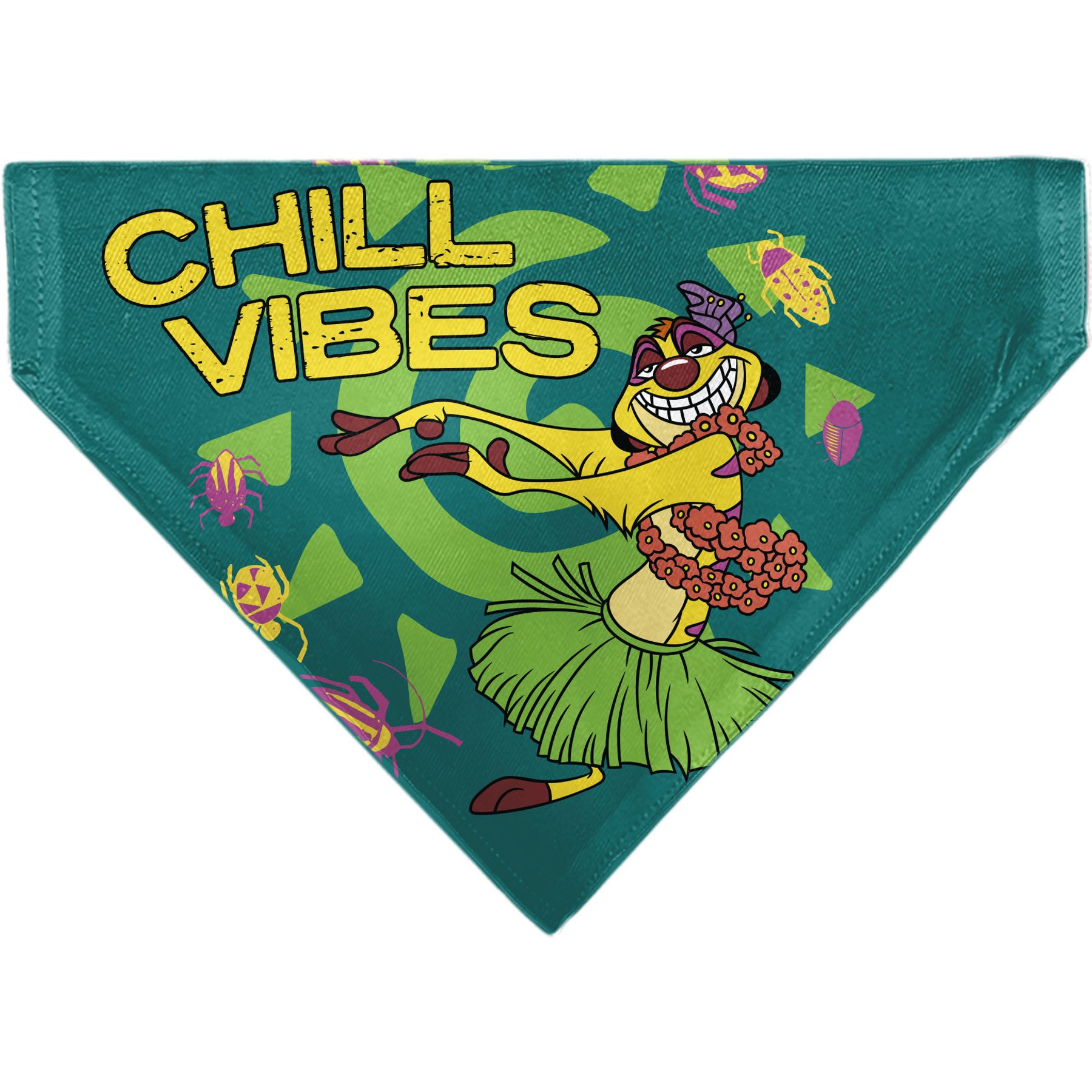 Buckle-Down Disney The Lion King Timon Chill Vibes Hula Pose Dog Bandana