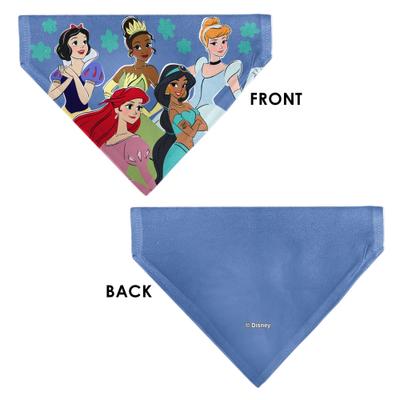 Show full view: Buckle-Down Disney Disney Five Princesses Group Pose & Flowers Dog Bandana slide 3 of 6