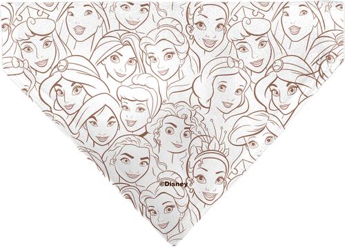 Show full view: Buckle-Down Disney Disney Princess Faces Stacked Dog Bandana slide 2 of 6