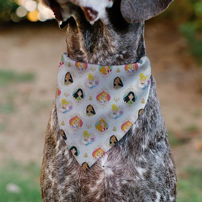 Show full view: Buckle-Down Disney Disney Holiday Princess Poses & Icons Dog Bandana slide 4 of 6
