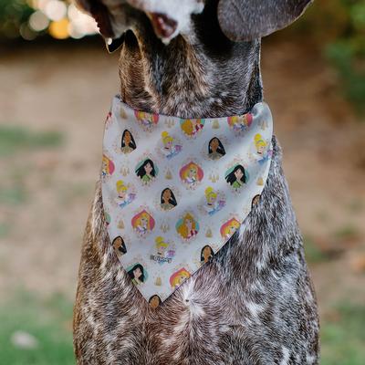 Show full view: Buckle-Down Disney Disney Holiday Princess Poses & Icons Dog Bandana slide 5 of 6