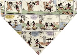Buckle-Down Disney Mickey & Minnie Mouse Vintage Comic Strip Scenes Dog Bandana