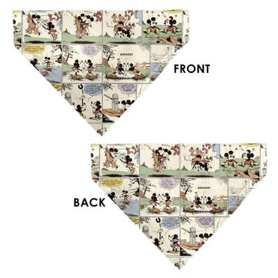 Show full view: Buckle-Down Disney Mickey & Minnie Mouse Vintage Comic Strip Scenes Dog Bandana slide 4 of 8